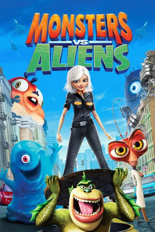 Monsters vs Aliens (2009) Download Movie Poster